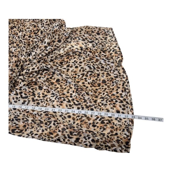 Time and True Women Leopard Print Swimsuit Cover-Up Tunic Dress SZ XL (16-18) - Picture 6 of 9